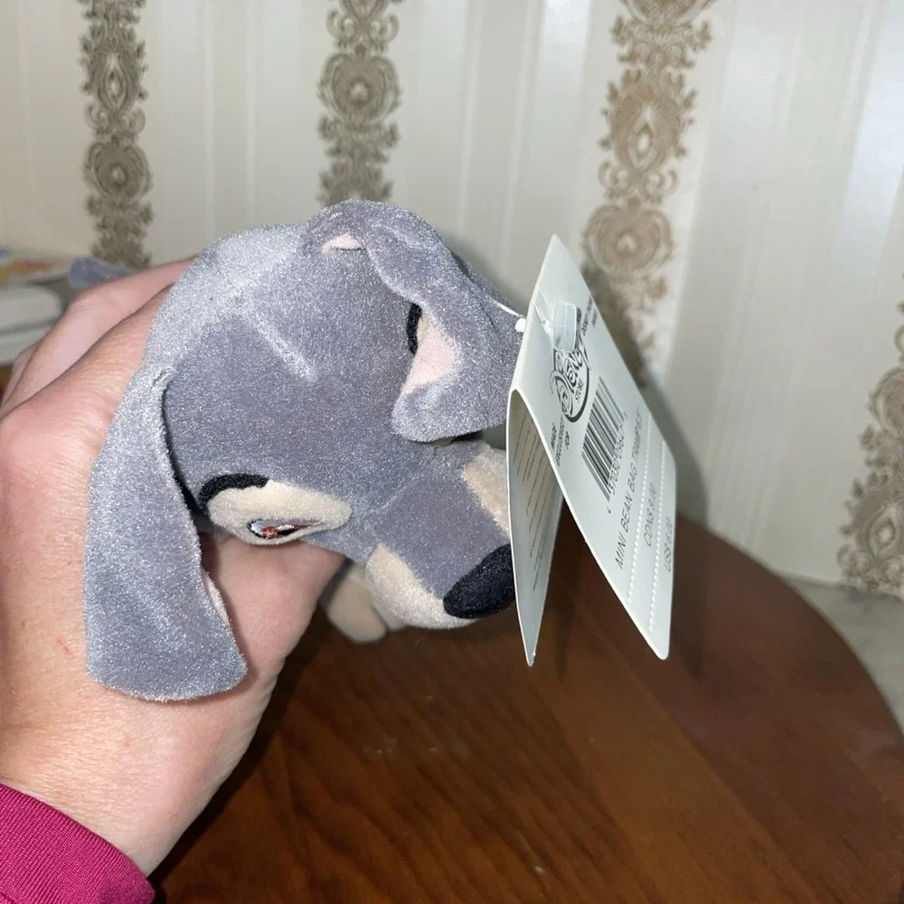 DISNEY STORE Lady and the Tramp - Mini Bean Bag Tramp Dog Plush 6.5